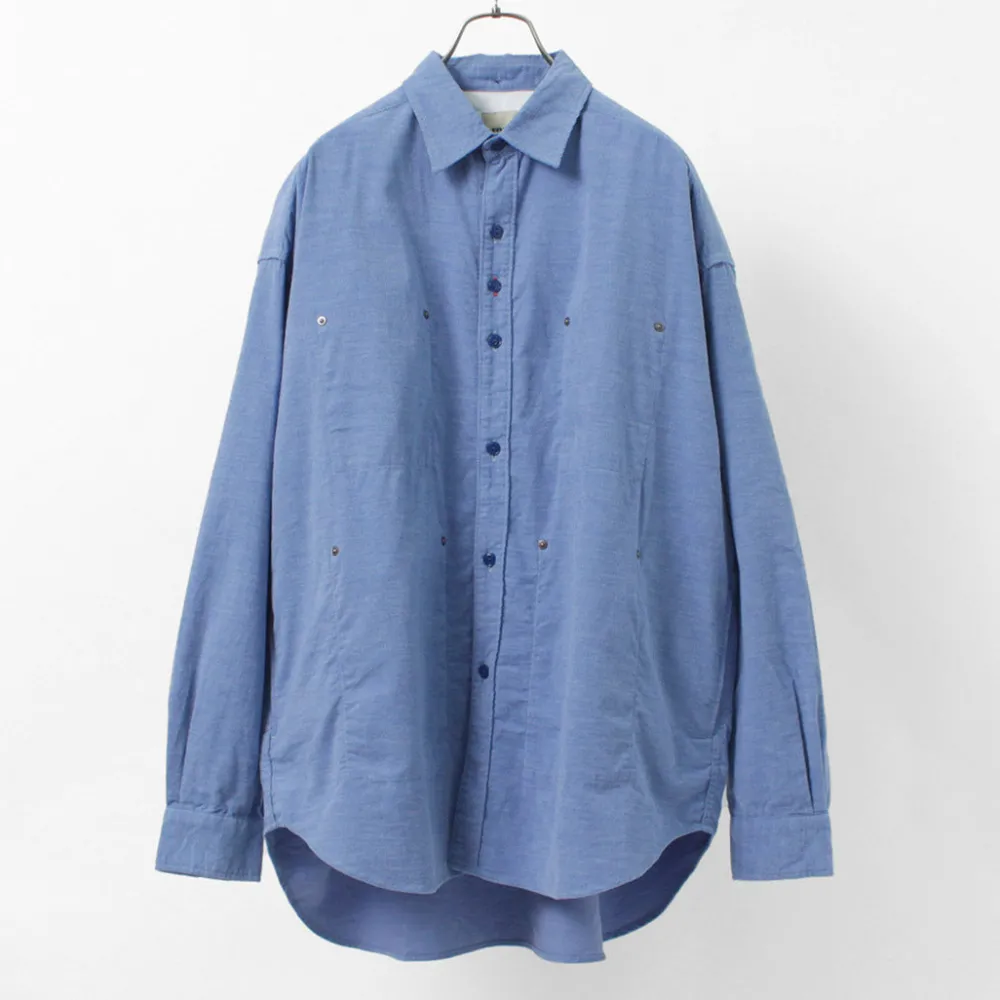 FOB FACTORY Shirts^/ F3482 CORDUROY BALL SHIRT