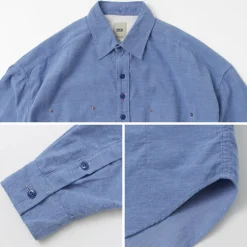 FOB FACTORY Shirts^/ F3482 CORDUROY BALL SHIRT