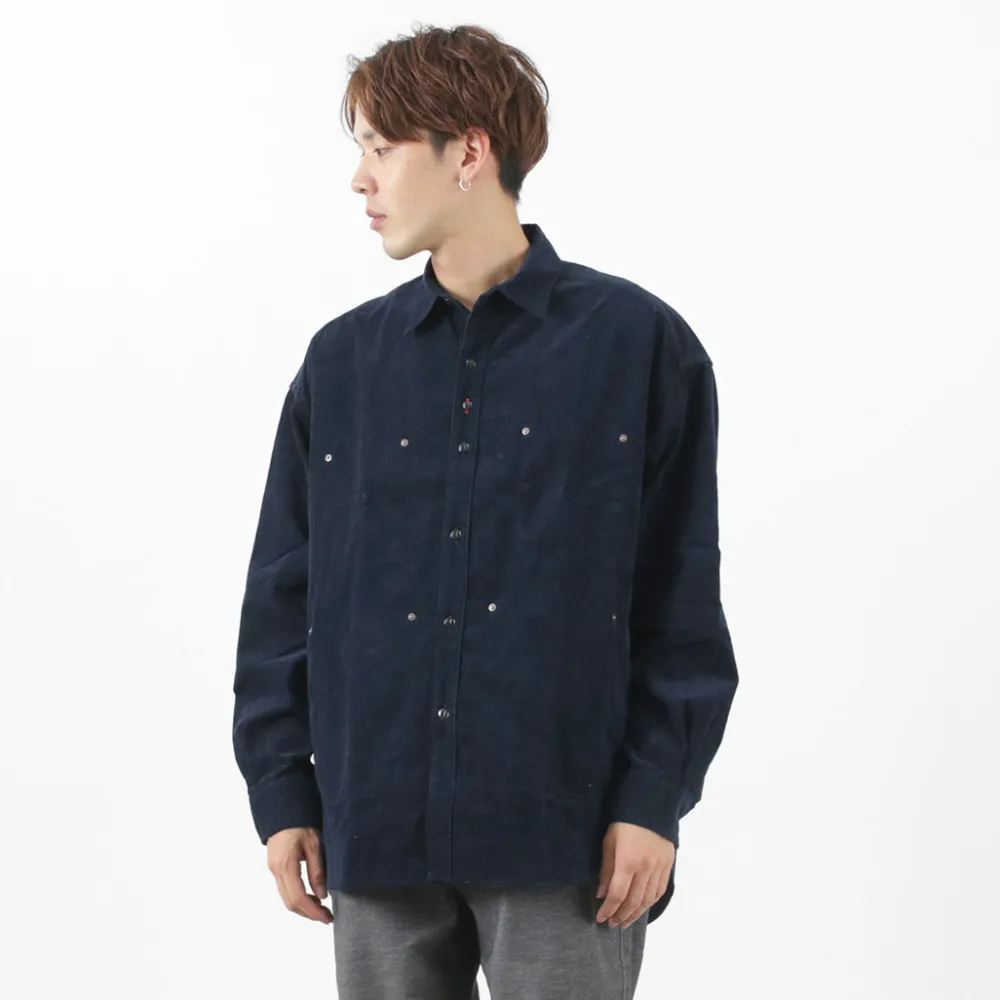 FOB FACTORY Shirts^/ F3482 CORDUROY BALL SHIRT