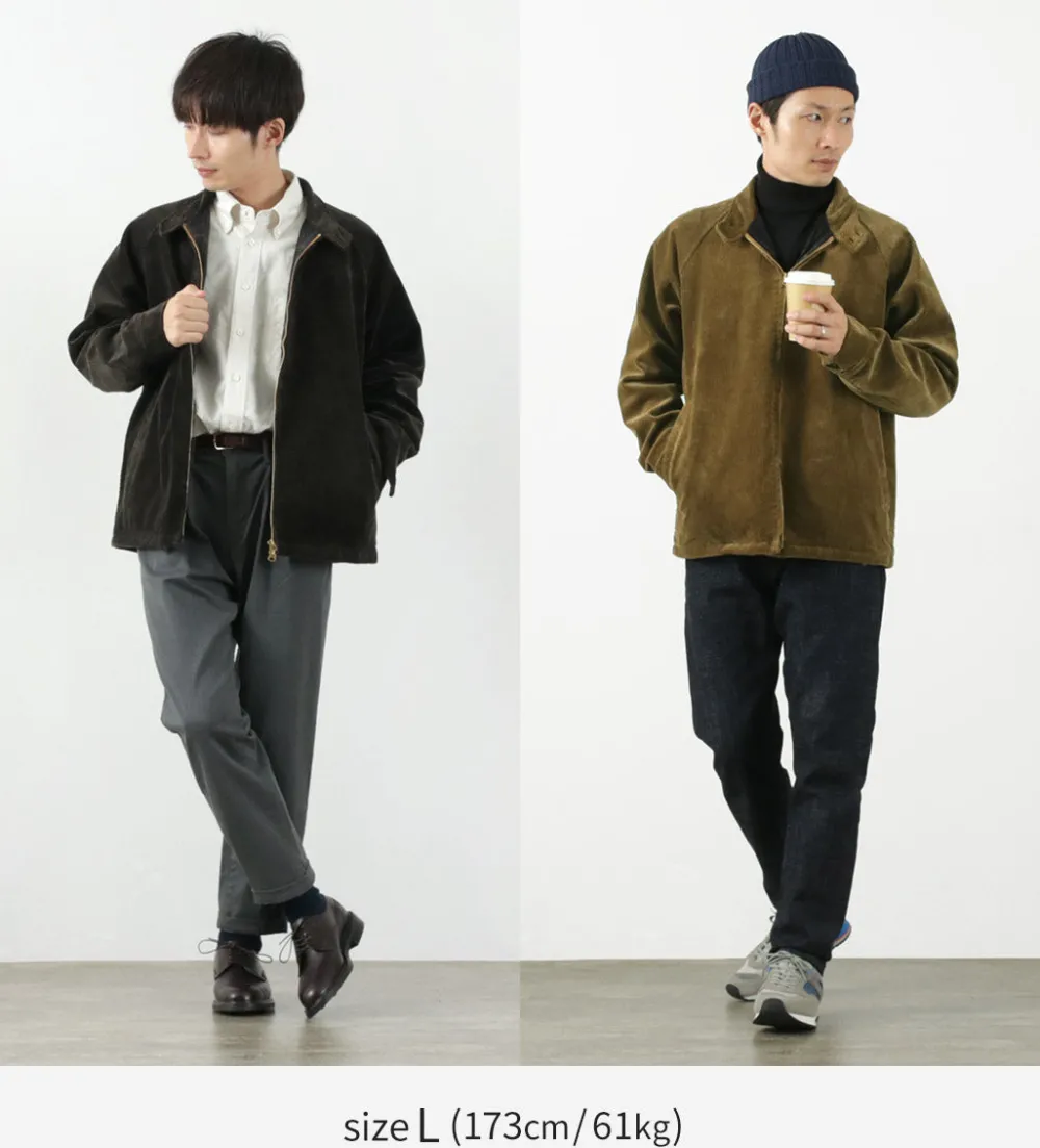 FOB FACTORY Jackets^/ F2429 Corduroy Harrington jacket