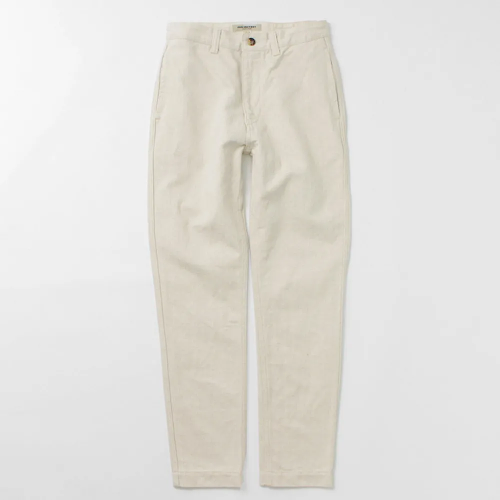 FOB FACTORY Work Pants & Chinos^/ F0516 Cotton hemp herringbone Trouser