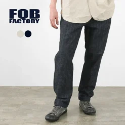 FOB FACTORY Work Pants & Chinos^/ F0516 Cotton hemp herringbone Trouser