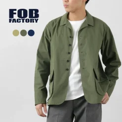 FOB FACTORY Jackets^/ F2439 Cotton nylon packable field jacket