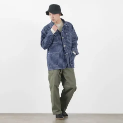 FOB FACTORY Jackets^/ F2410 Coverall wabash blue