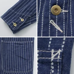 FOB FACTORY Jackets^/ F2410 Coverall wabash blue