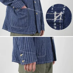 FOB FACTORY Jackets^/ F2410 Coverall wabash blue