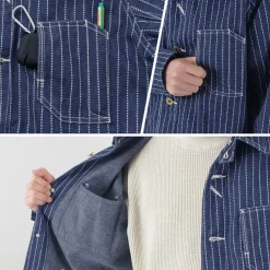 FOB FACTORY Jackets^/ F2410 Coverall wabash blue