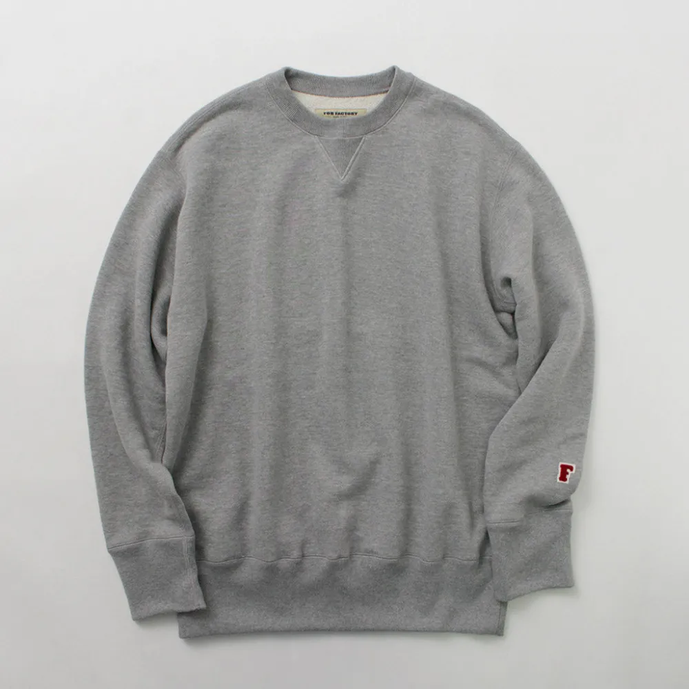 FOB FACTORY Sweatshirts^/ F7098 Crewneck Sweatshirt lightgrey
