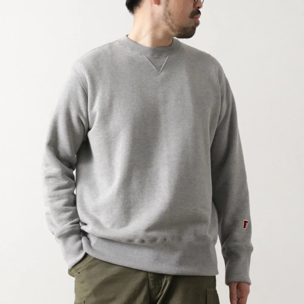 FOB FACTORY Sweatshirts^/ F7098 Crewneck Sweatshirt lightgrey
