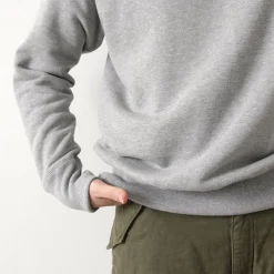 FOB FACTORY Sweatshirts^/ F7098 Crewneck Sweatshirt lightgrey