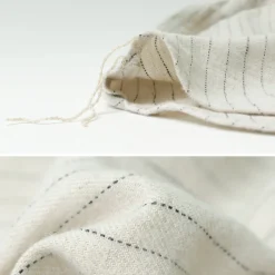 FOB FACTORY Shirts^/ F3485 C/W STRIPE BANDCOLLAR Shirt