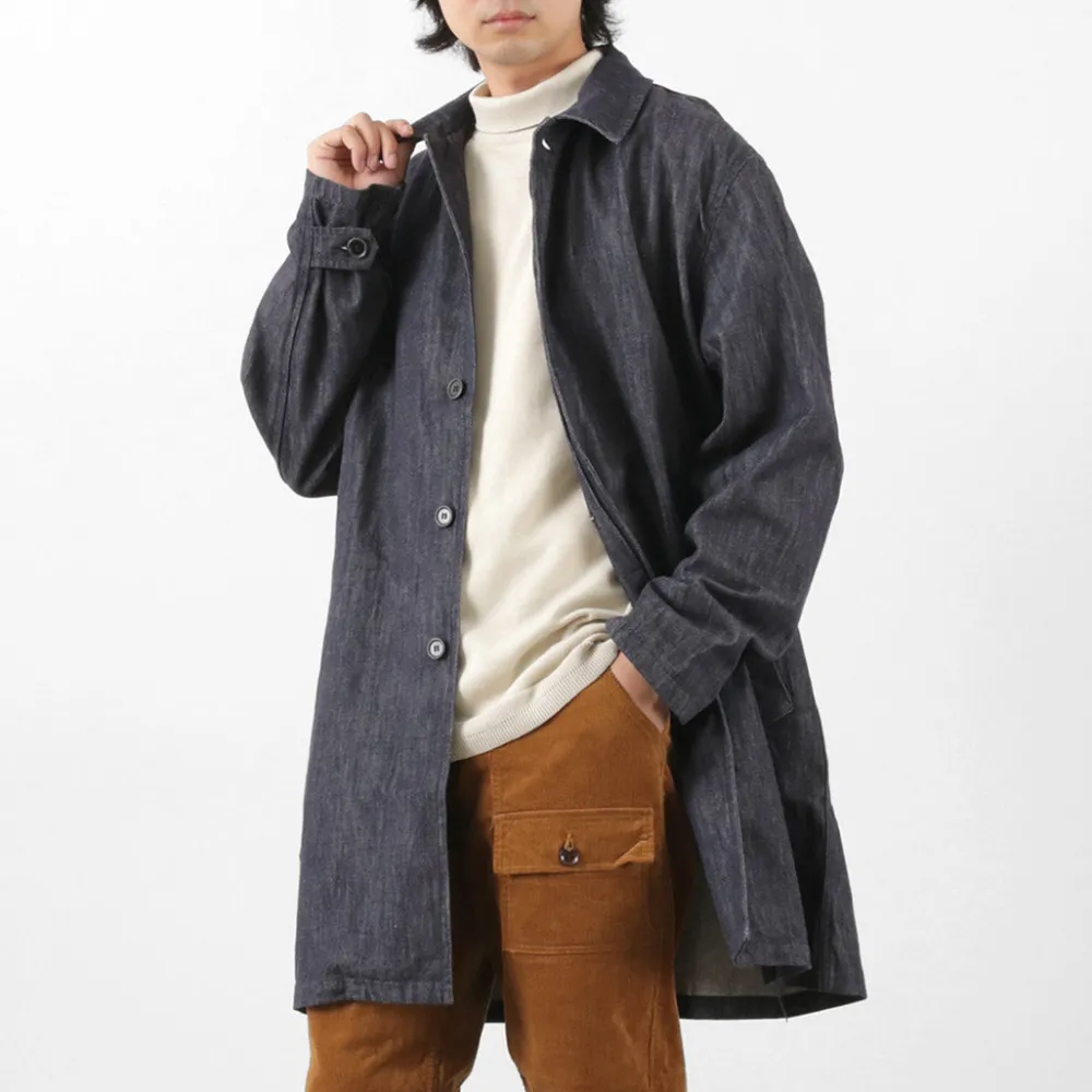 FOB FACTORY Coats^/ F2437 Denim bask coat one-wash