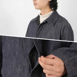 FOB FACTORY Coats^/ F2437 Denim bask coat one-wash