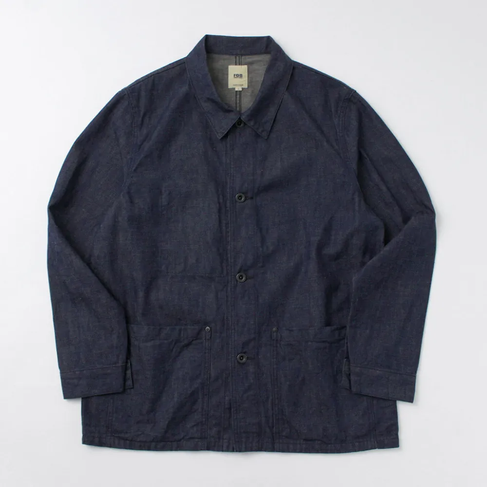 FOB FACTORY Jackets^/ F2447 Denim Coverall one-wash