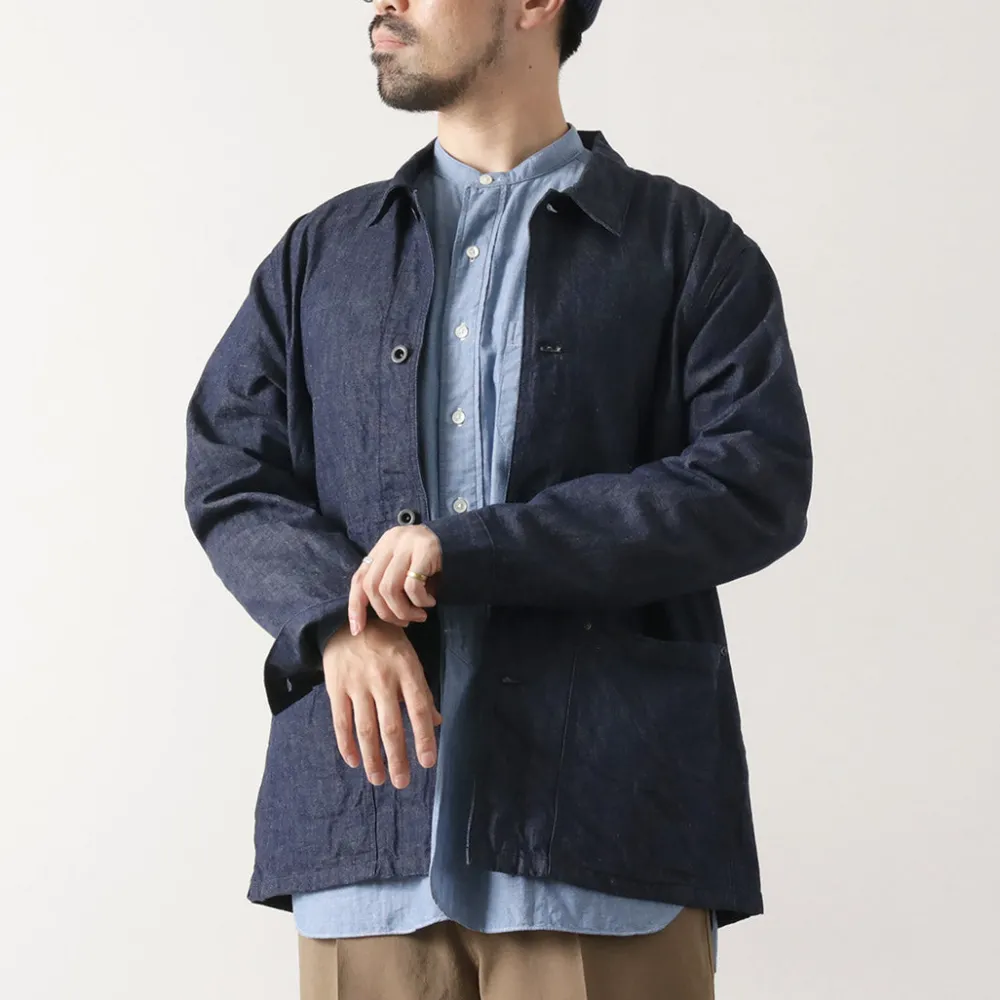 FOB FACTORY Jackets^/ F2447 Denim Coverall one-wash