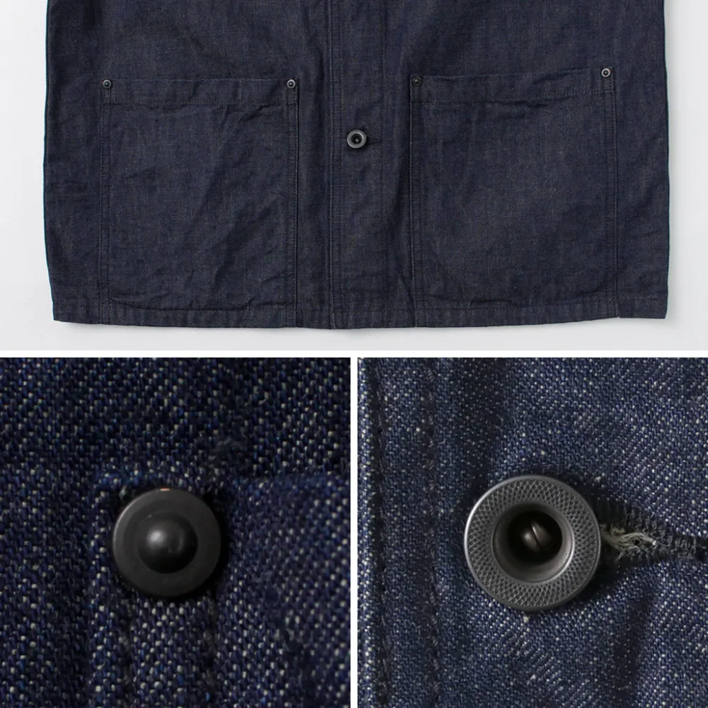 FOB FACTORY Jackets^/ F2447 Denim Coverall one-wash