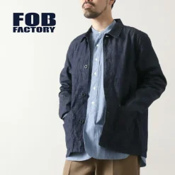 FOB FACTORY Jackets^/ F2447 Denim Coverall one-wash