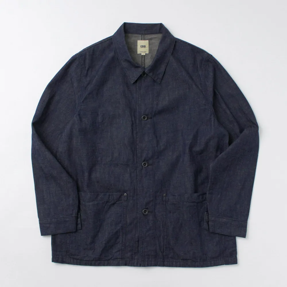 FOB FACTORY Jackets^/ F2447 Denim Coverall one-wash