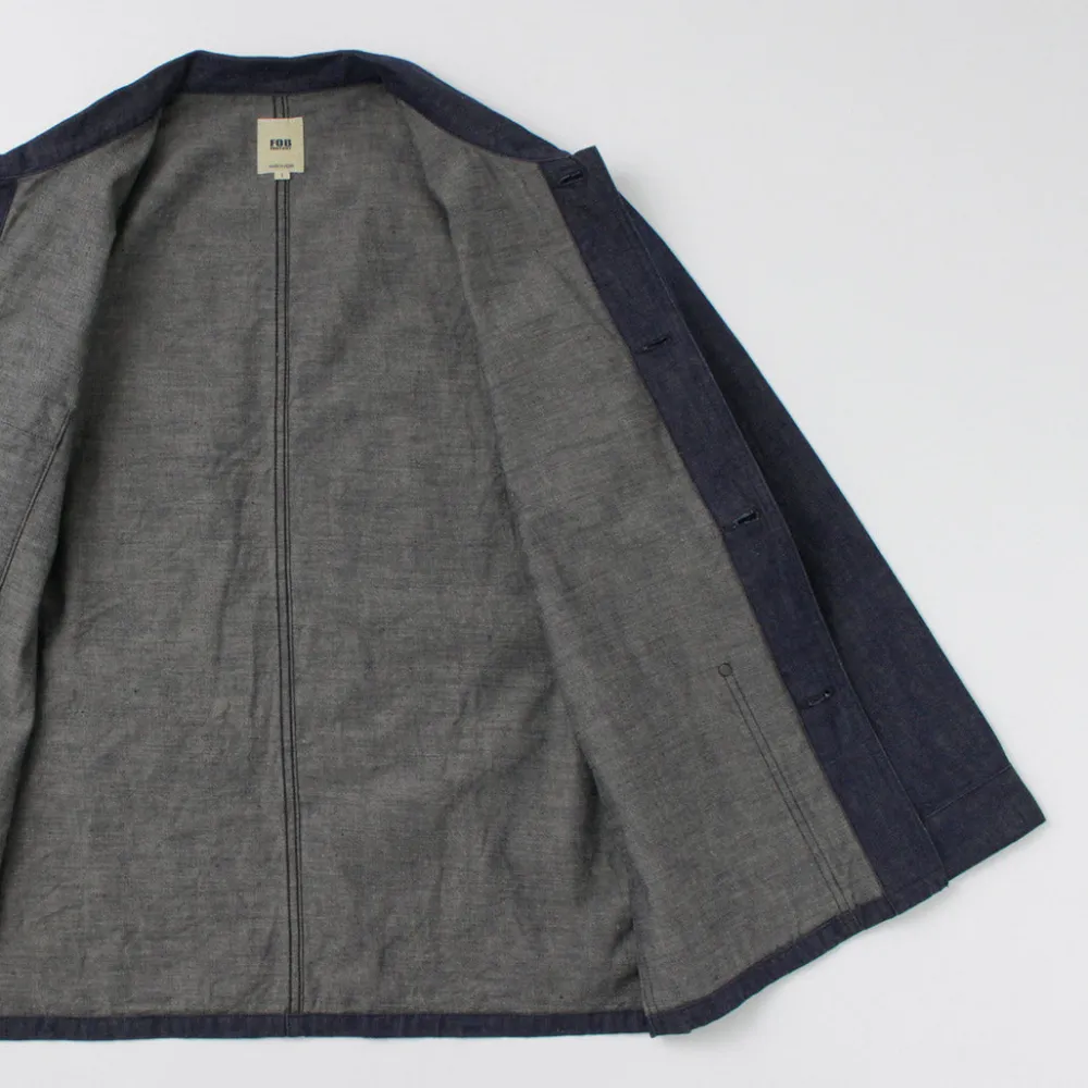 FOB FACTORY Jackets^/ F2447 Denim Coverall one-wash
