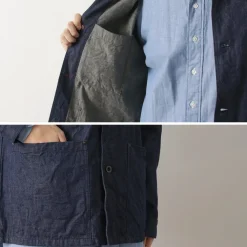 FOB FACTORY Jackets^/ F2447 Denim Coverall one-wash