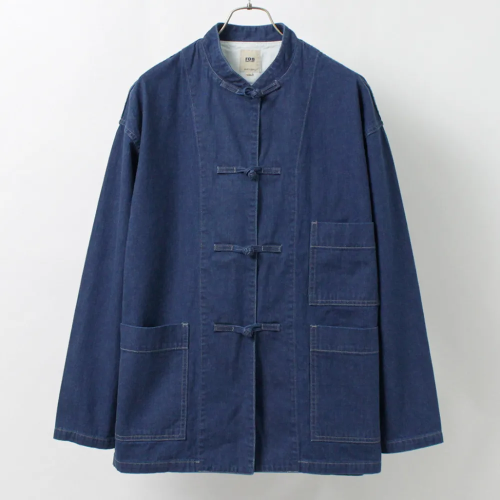 FOB FACTORY Jackets^/ F2435 kung fu jacket denim