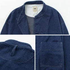 FOB FACTORY Jackets^/ F2435 kung fu jacket denim