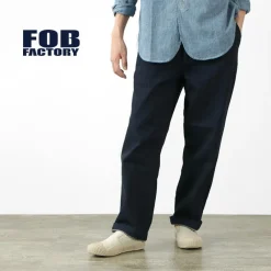 FOB FACTORY Jeans^/ F0508 denim track pants one-wash