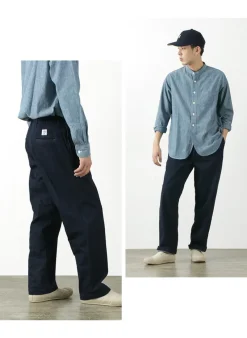 FOB FACTORY Jeans^/ F0508 denim track pants one-wash