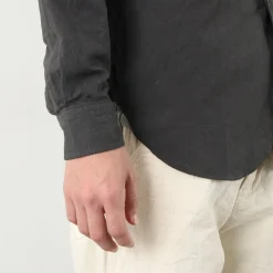 FOB FACTORY Shirts^/ F3464 Dye band collar shirt
