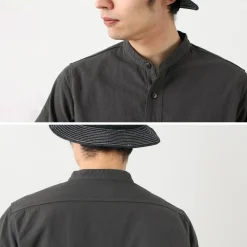 FOB FACTORY Shirts^/ F3464 Dye band collar shirt