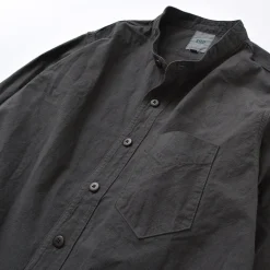 FOB FACTORY Shirts^/ F3464 Dye band collar shirt
