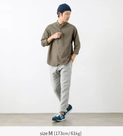 FOB FACTORY Shirts^/ F3464 Dye band collar shirt