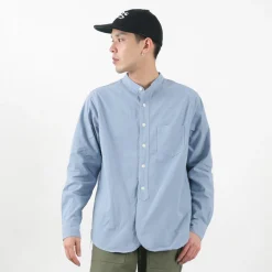 FOB FACTORY Shirts^/ F3464 Dye band collar shirt