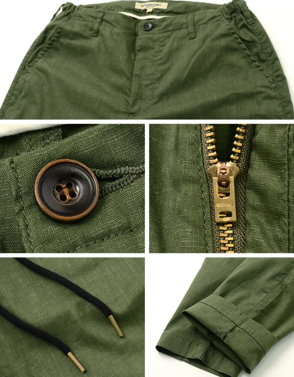 FOB FACTORY Trousers^/ F0488 Easy Pants