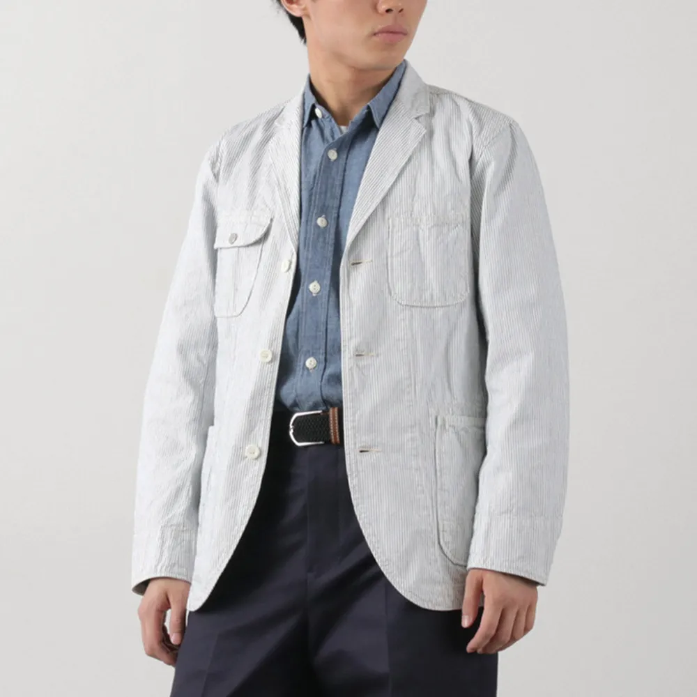 FOB FACTORY Jackets^/ F2440 Engineer Cord Lane Jacket white