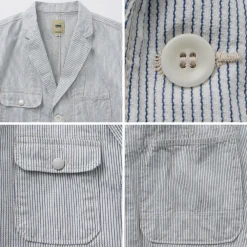 FOB FACTORY Jackets^/ F2440 Engineer Cord Lane Jacket white