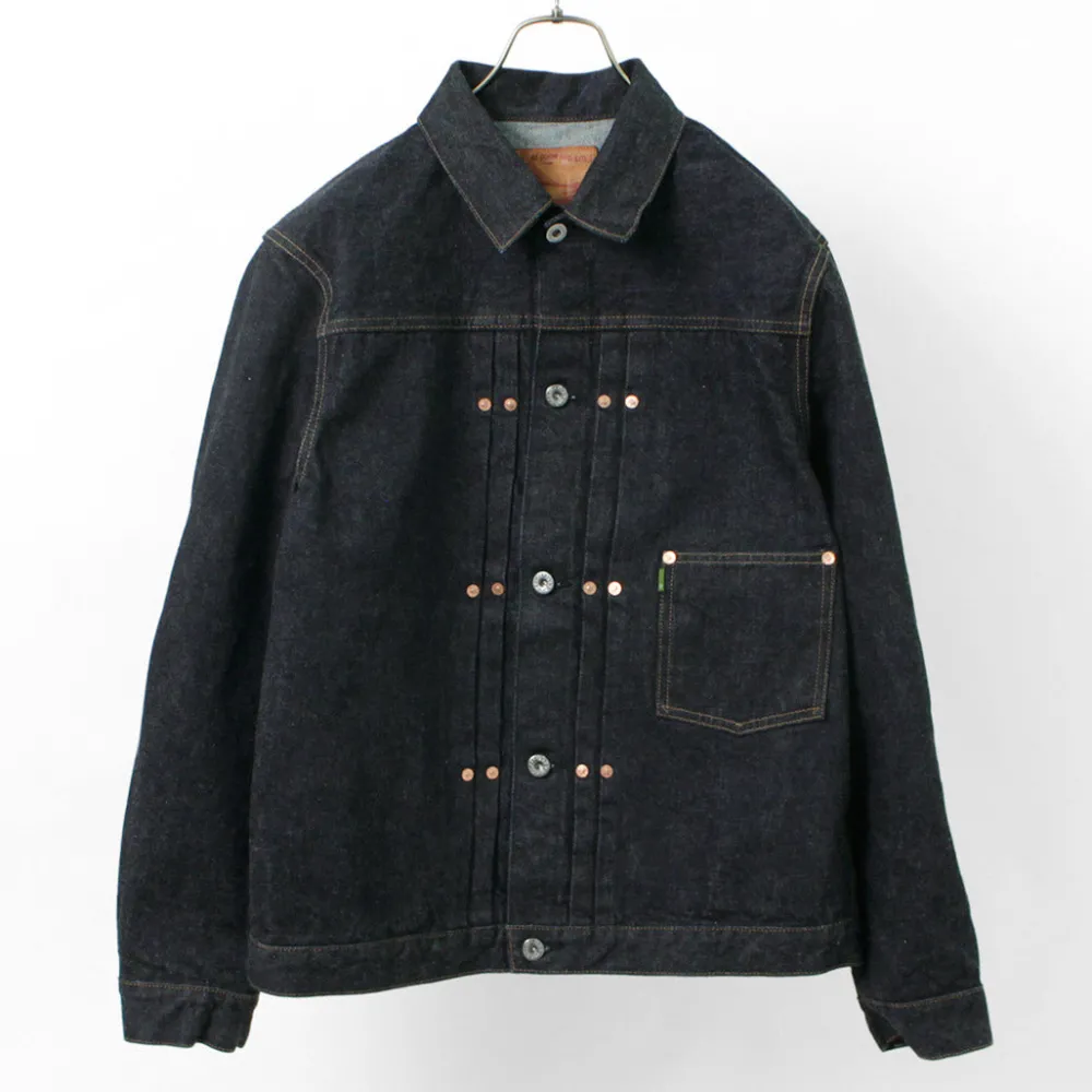 FOB FACTORY Jackets^/ F2432 F165 Selvage 14.75oz garage denim one-wash