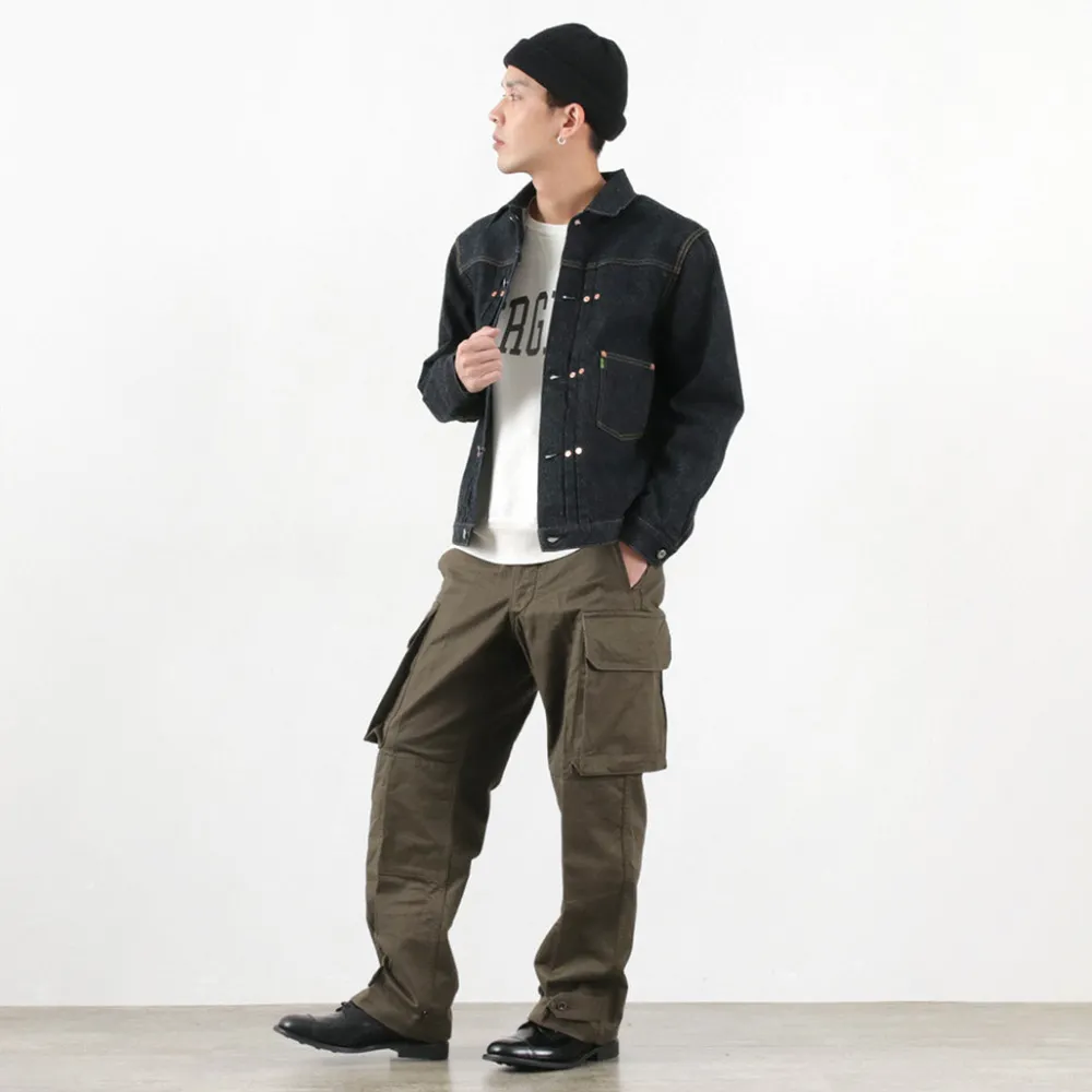 FOB FACTORY Jackets^/ F2432 F165 Selvage 14.75oz garage denim one-wash
