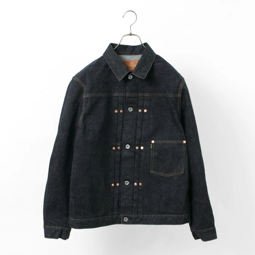 FOB FACTORY Jackets^/ F2432 F165 Selvage 14.75oz garage denim one-wash
