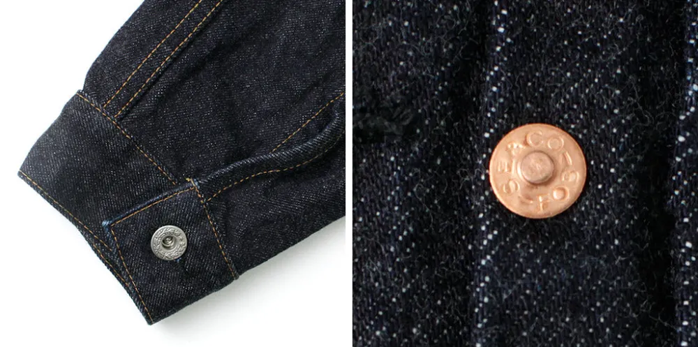 FOB FACTORY Jackets^/ F2432 F165 Selvage 14.75oz garage denim one-wash
