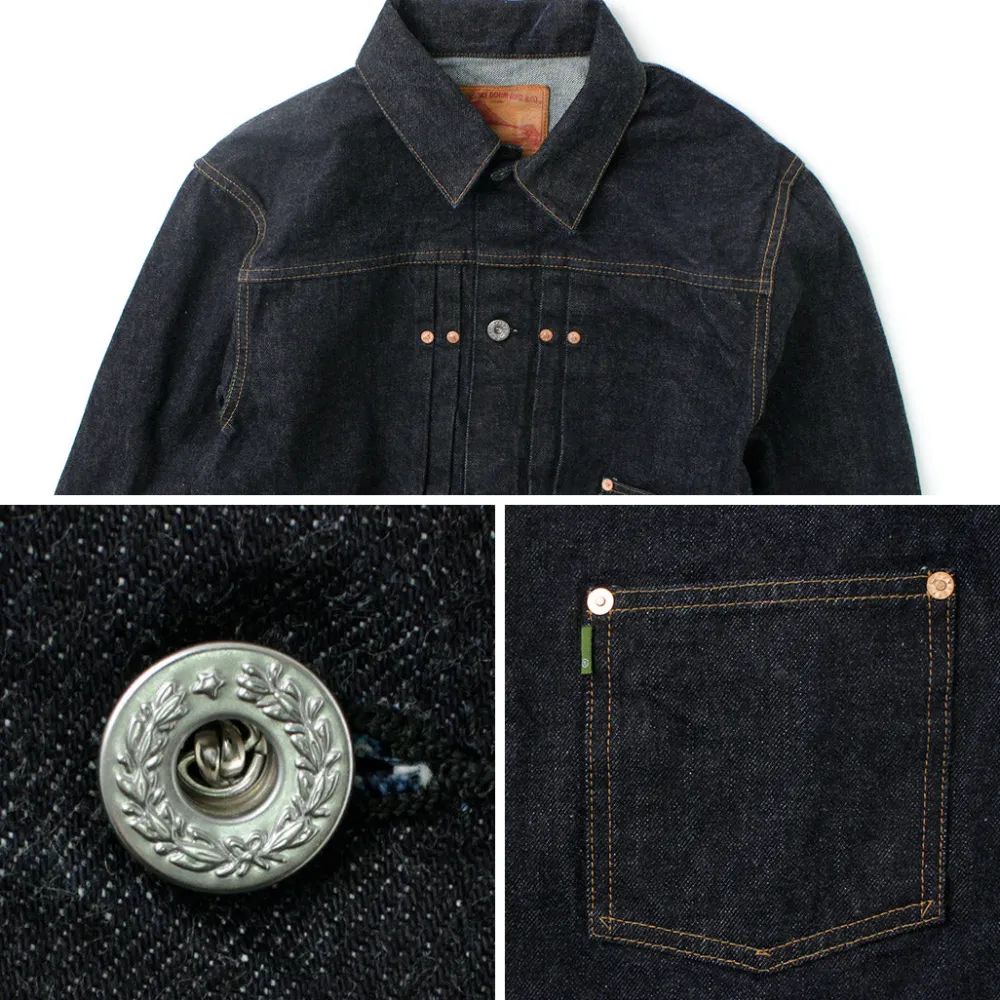 FOB FACTORY Jackets^/ F2432 F165 Selvage 14.75oz garage denim one-wash
