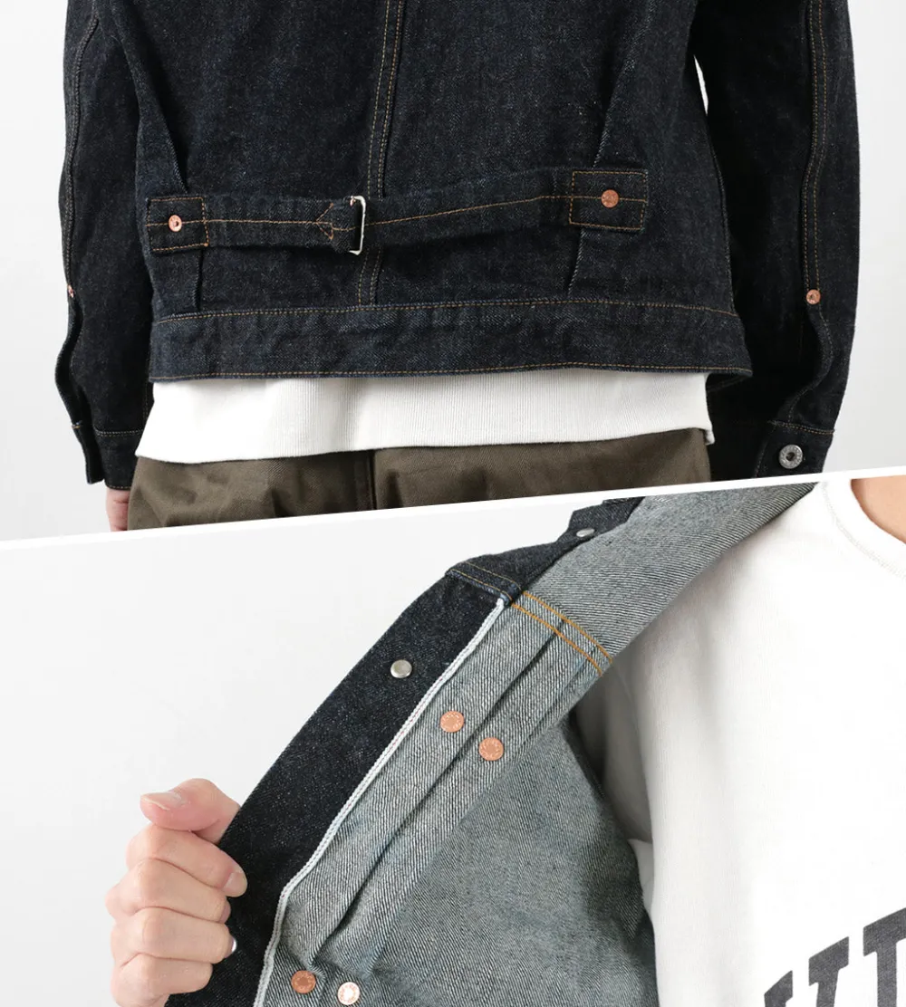 FOB FACTORY Jackets^/ F2432 F165 Selvage 14.75oz garage denim one-wash
