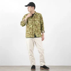 FOB FACTORY Jackets^/ F2362 Fatigue shirt jacket camo