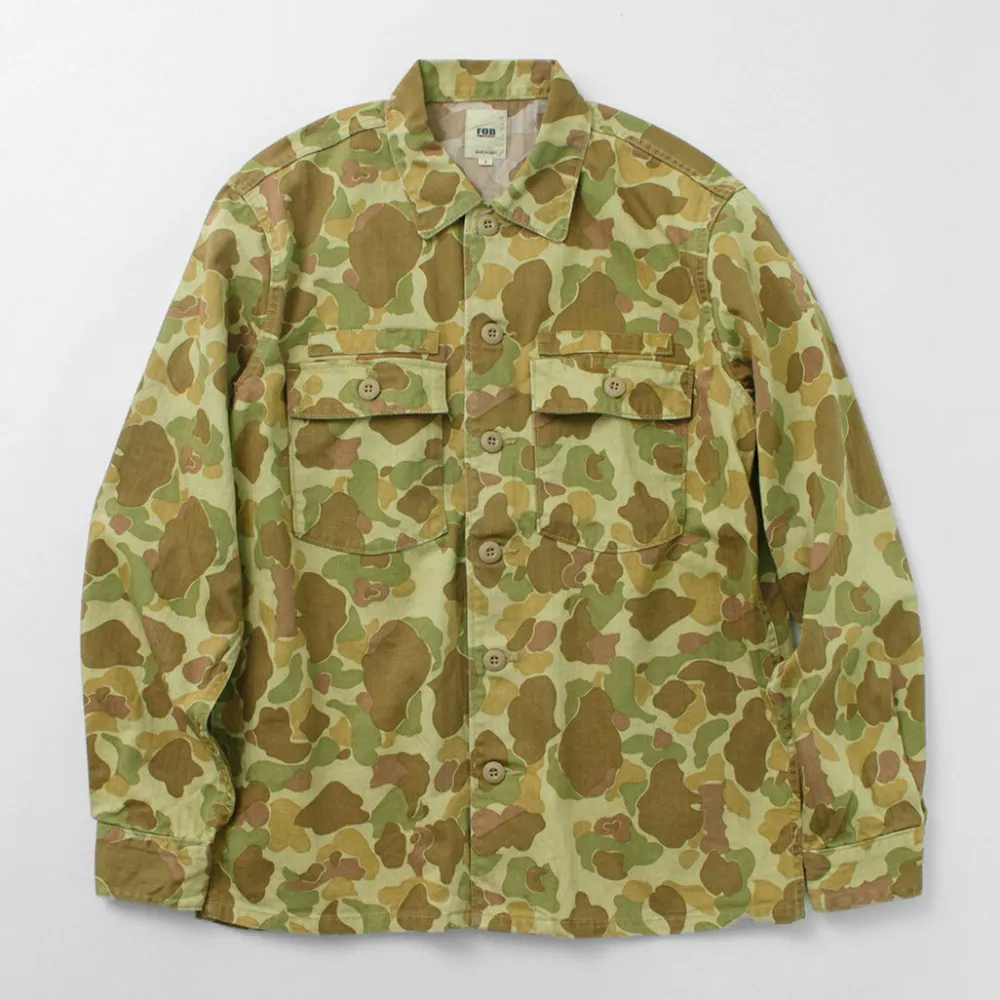 FOB FACTORY Jackets^/ F2362 Fatigue shirt jacket camo