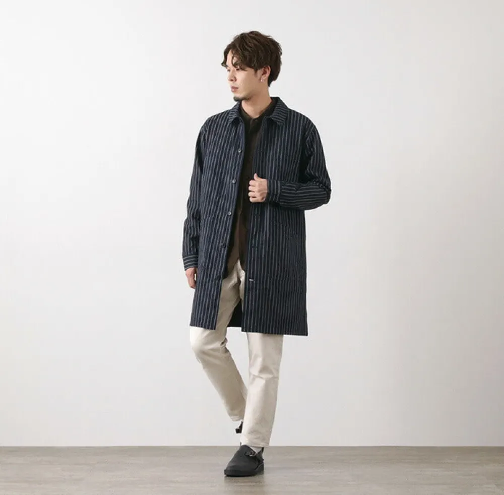 FOB FACTORY Coats^/ F2408 French Denim Coat / Wovash wabash