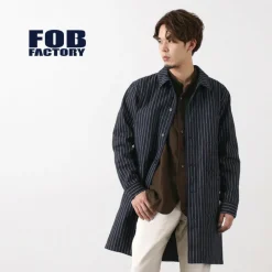 FOB FACTORY Coats^/ F2408 French Denim Coat / Wovash wabash