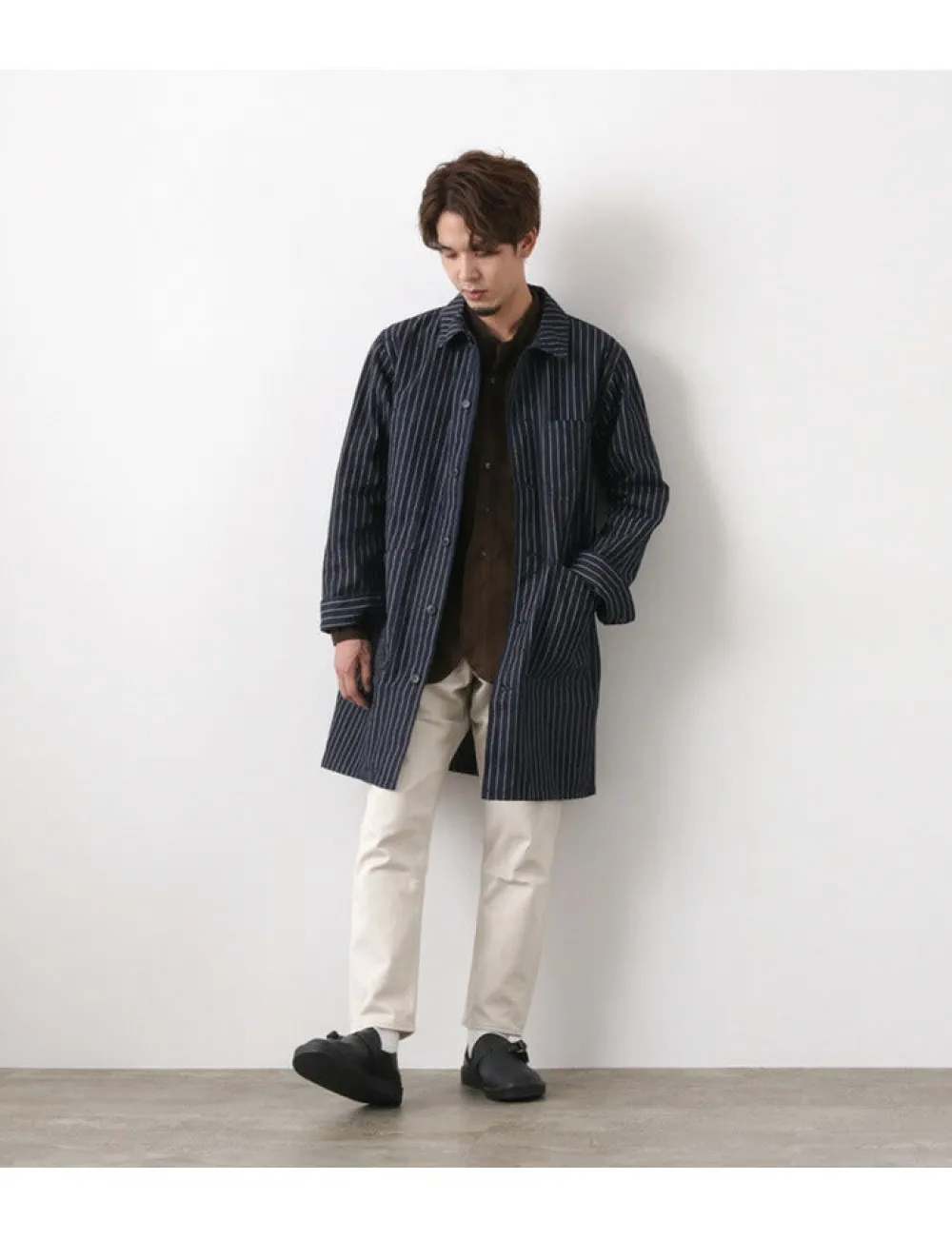 FOB FACTORY Coats^/ F2408 French Denim Coat / Wovash wabash