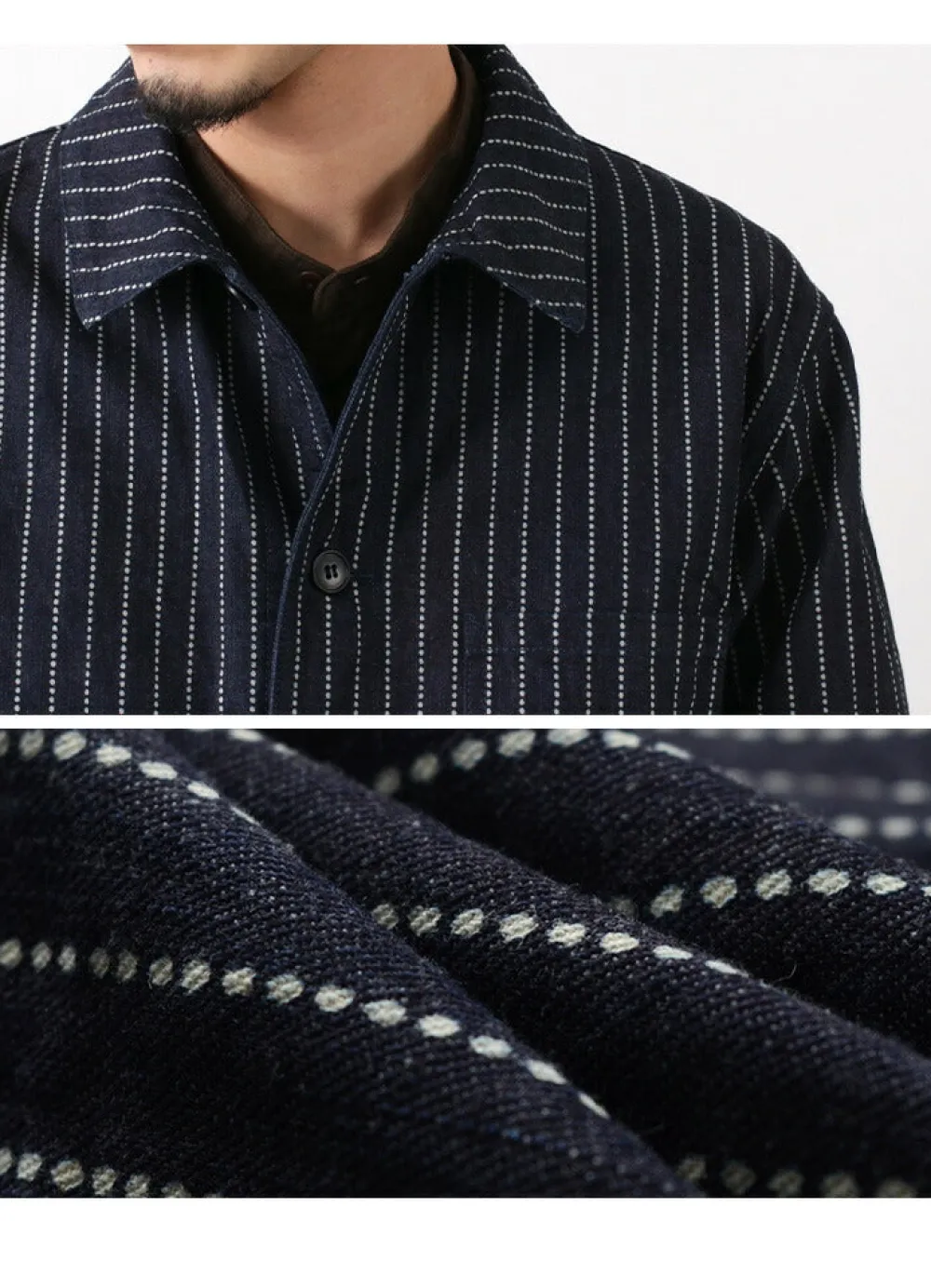FOB FACTORY Coats^/ F2408 French Denim Coat / Wovash wabash