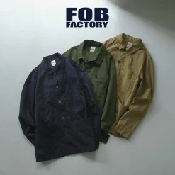 FOB FACTORY Jackets^/ F2394 French shirt jacket