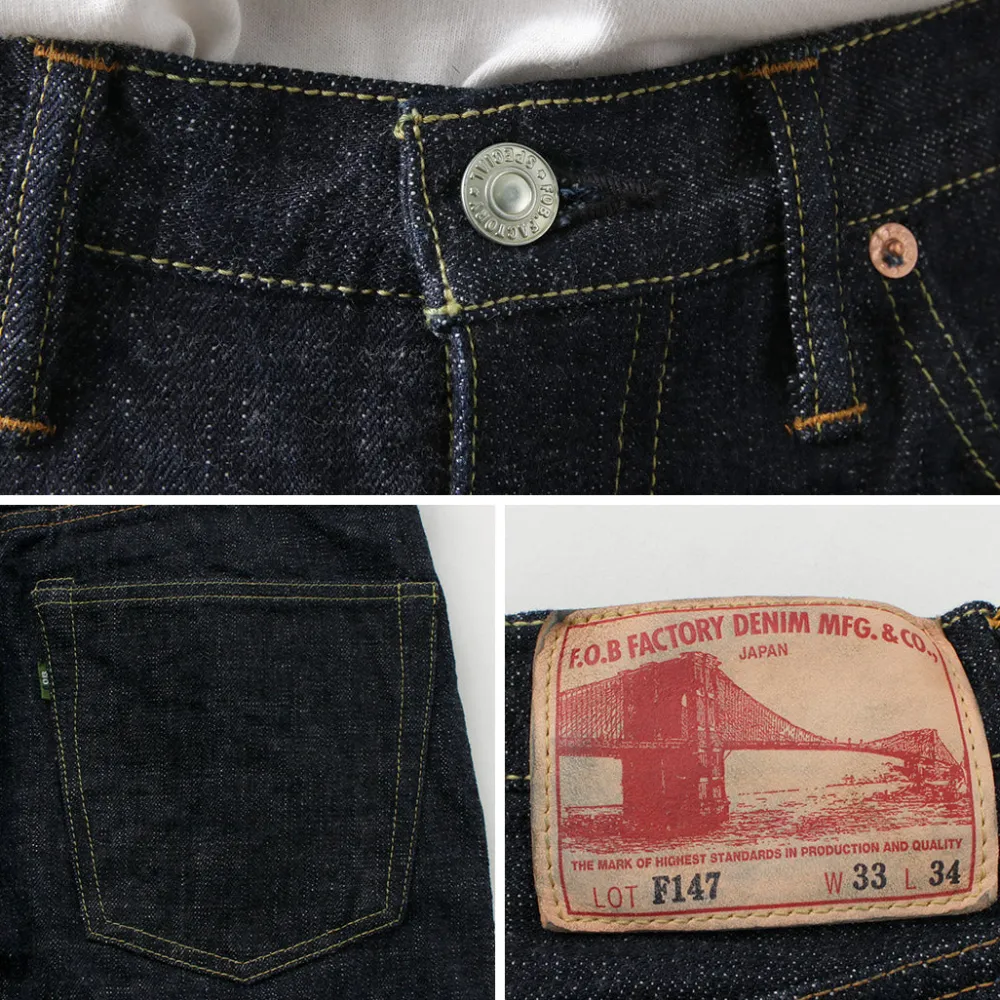 FOB FACTORY Jeans^/ F147 G3 Selvage 5P Pants denim
